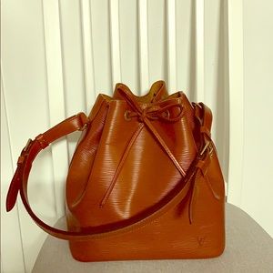Light Brown Louis Vuitton Leather Shoulder Bag